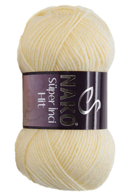 Nako Yarn - NAKO SÜPER İNCİ HİT KNİTTİNG YARN 256 Cream