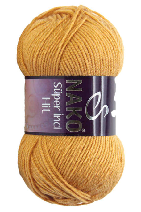 Nako Yarn - NAKO SÜPER İNCİ HİT KNİTTİNG YARN 294 Golden