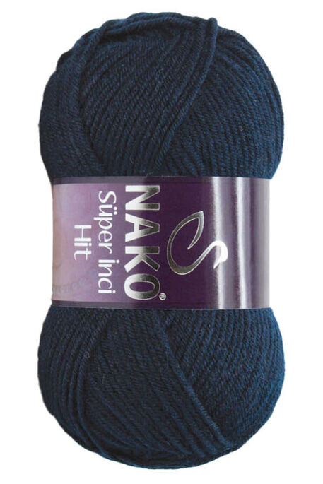 Nako Yarn - NAKO SÜPER İNCİ HİT KNİTTİNG YARN 3088 Navy Blue