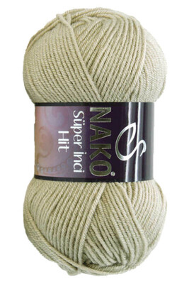 Nako Yarn - NAKO SÜPER İNCİ HİT KNİTTİNG YARN 405 Olive