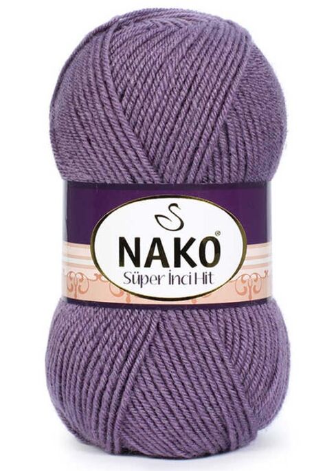 Nako Yarn - NAKO SÜPER İNCİ HİT KNİTTİNG YARN 6684  Light Plum