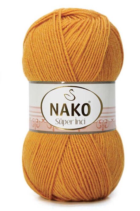 Nako Yarn - NAKO SÜPER İNCİ KNİTTİNG YARN 10129 Mustard