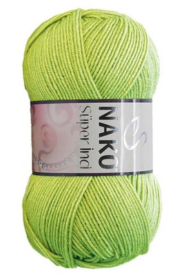 Nako Yarn - NAKO SÜPER İNCİ KNİTTİNG YARN 10268 Leaf Green