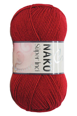 Nako Yarn - NAKO SÜPER İNCİ KNİTTİNG YARN 1175 Dark Red