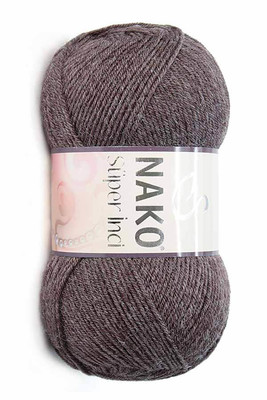 Nako Yarn - NAKO SÜPER İNCİ KNİTTİNG YARN 23546 Dark Brown Melange