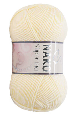 Nako Yarn - NAKO SÜPER İNCİ KNİTTİNG YARN 256 Cream