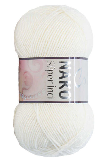 Nako Yarn - NAKO SÜPER İNCİ KNİTTİNG YARN 300 Ecru