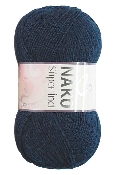 Nako Yarn - NAKO SÜPER İNCİ KNİTTİNG YARN 3088 Navy Blue