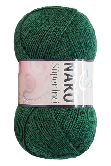 Nako Yarn - NAKO SÜPER İNCİ KNİTTİNG YARN 3601 Emerald