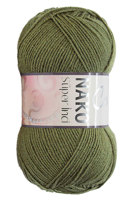 Nako Yarn - NAKO SÜPER İNCİ KNİTTİNG YARN 4234 Khaki