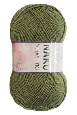 Nako Yarn - NAKO SÜPER İNCİ KNİTTİNG YARN 4234 Khaki