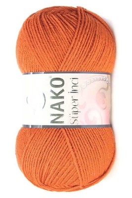 Nako Yarn - NAKO SÜPER İNCİ KNİTTİNG YARN 6963 Orange