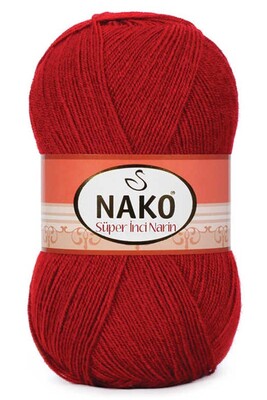 Nako Yarn - NAKO SÜPER İNCİ NARİN 1175 Dark Red