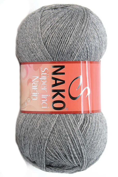 Nako Yarn - NAKO SÜPER İNCİ NARİN 194 Grey Melange