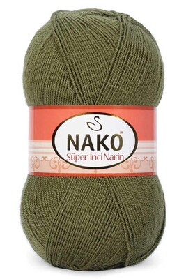 Nako Yarn - NAKO SÜPER İNCİ NARİN 4234 Khaki