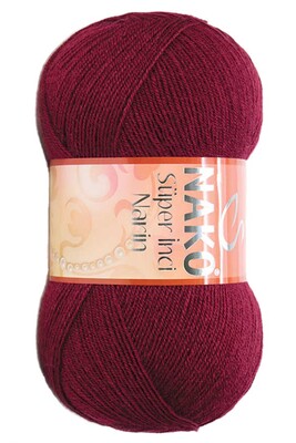 Nako Yarn - NAKO SÜPER İNCİ NARİN 999 Claret Red