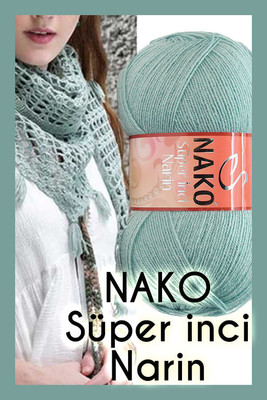 Nako Yarn - NAKO SÜPER İNCİ NARİN KNİTTİNG YARN 2524 Mint