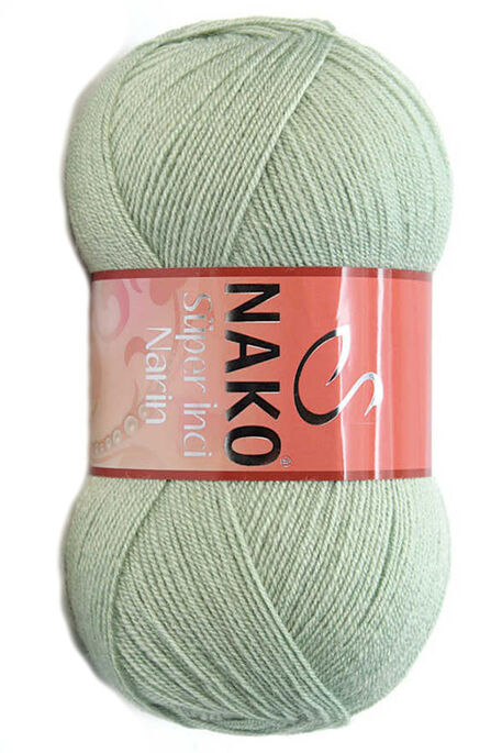 Nako Yarn - NAKO SÜPER İNCİ NARİN KNİTTİNG YARN 292 Almond Green Color