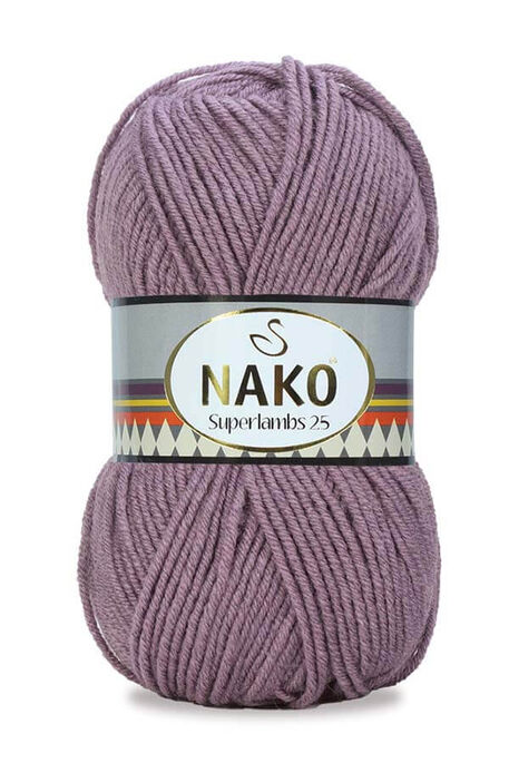 Nako Yarn - NAKO SUPERLAMBS 25 KNİTTİNG YARN 10393 Misty Lilac