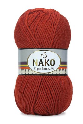 Nako Yarn - NAKO SUPERLAMBS 25 KNİTTİNG YARN 1120 Paprika