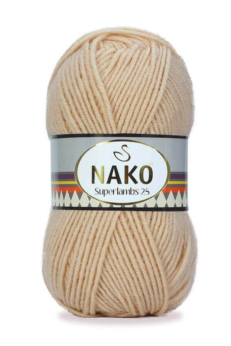 Nako Yarn - NAKO SUPERLAMBS 25 KNİTTİNG YARN 1204 Honey