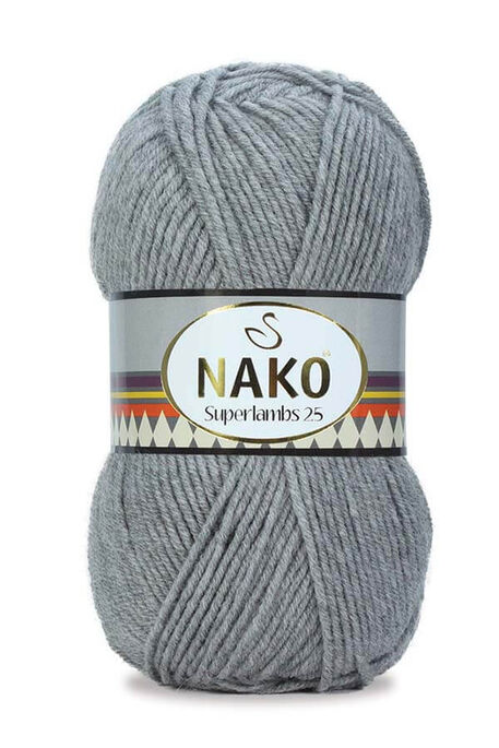 Nako Yarn - NAKO SUPERLAMBS 25 KNİTTİNG YARN 2264 GRAY