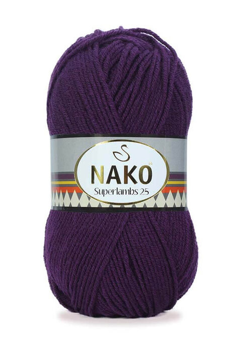 Nako Yarn - NAKO SUPERLAMBS 25 KNİTTİNG YARN 6767 PURPLE