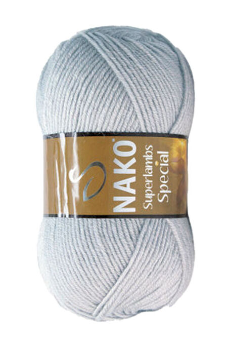 Nako Yarn - NAKO SUPERLAMBS SPECIAL KNİTTİNG YARN 1946 Light Grey