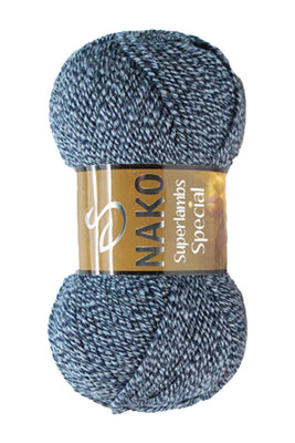 Nako Yarn - NAKO SUPERLAMBS SPECIAL KNİTTİNG YARN 21284 Blue Navy Marl