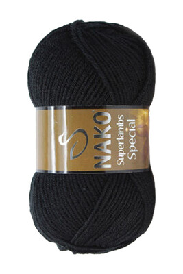 Nako Yarn - NAKO SUPERLAMBS SPECIAL KNİTTİNG YARN 217 Black