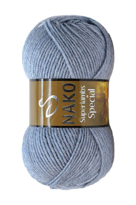 Nako Yarn - NAKO SUPERLAMBS SPECIAL KNİTTİNG YARN 23135 Light Denim Mix