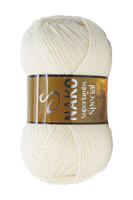 Nako Yarn - NAKO SUPERLAMBS SPECIAL KNİTTİNG YARN 300 Ecru