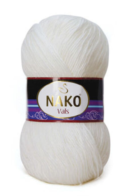 Nako Yarn - NAKO VALS KNİTTİNG YARN 208 White