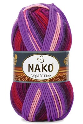 Nako Yarn - NAKO VEGA STRİPE YARN 82412