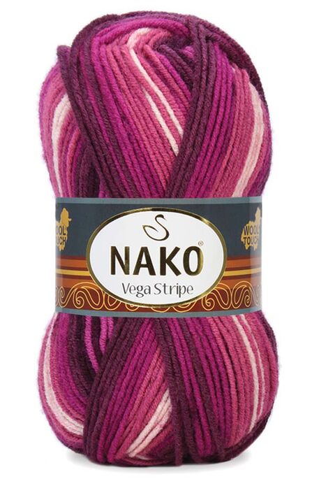 Nako Yarn - NAKO VEGA STRİPE YARN 82413