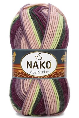 Nako Yarn - NAKO VEGA STRİPE YARN 82414