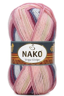 Nako Yarn - NAKO VEGA STRİPE YARN 82415