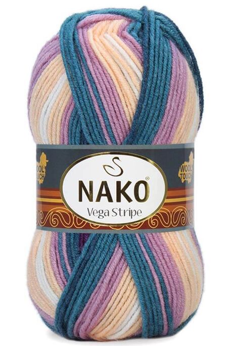 Nako Yarn - NAKO VEGA STRİPE YARN 82416