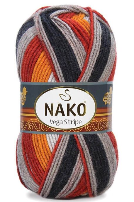 Nako Yarn - NAKO VEGA STRİPE YARN 82417