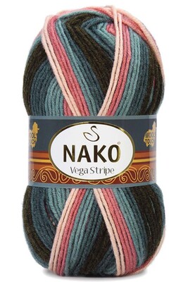 Nako Yarn - NAKO VEGA STRİPE YARN 82418