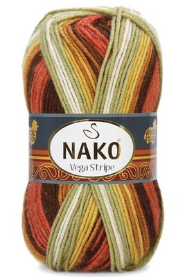 Nako Yarn - NAKO VEGA STRİPE YARN 82419