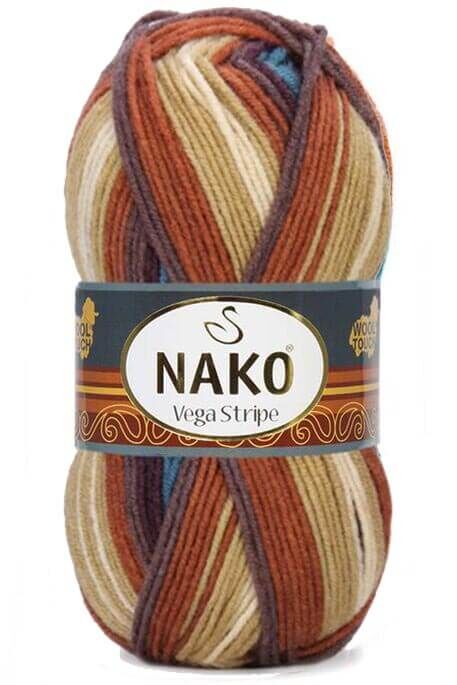 Nako Yarn - NAKO VEGA STRİPE YARN 82420