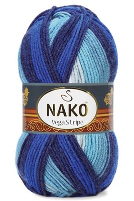 Nako Yarn - NAKO VEGA STRİPE YARN 82423