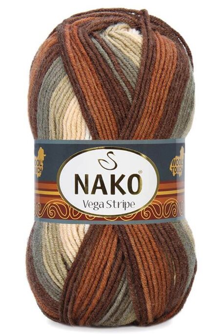 Nako Yarn - NAKO VEGA STRİPE YARN 82425