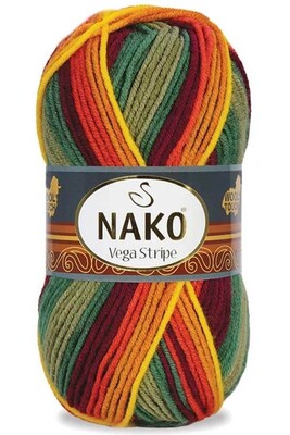 Nako Yarn - NAKO VEGA STRİPE YARN 83599