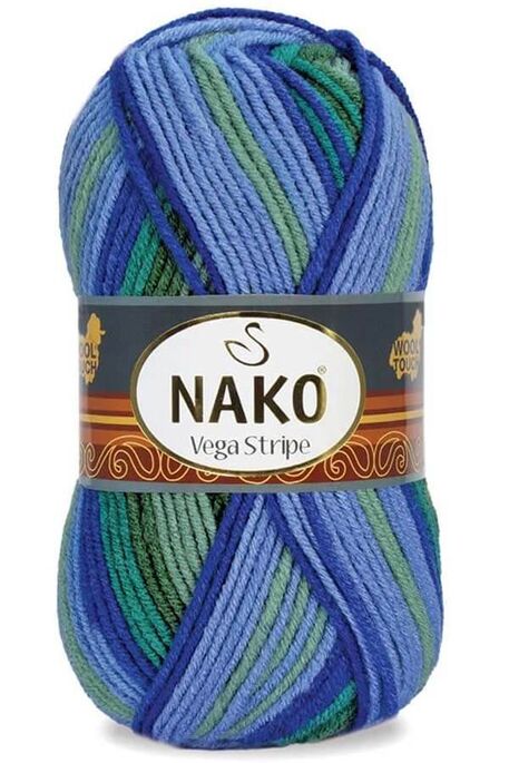 Nako Yarn - NAKO VEGA STRİPE YARN 83600