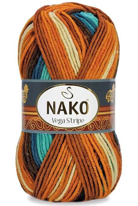 Nako Yarn - NAKO VEGA STRİPE YARN 83601