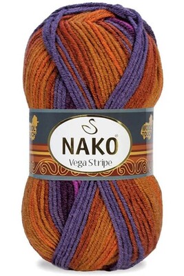 Nako Yarn - NAKO VEGA STRİPE YARN 83603