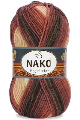 Nako Yarn - NAKO VEGA STRİPE YARN 83604