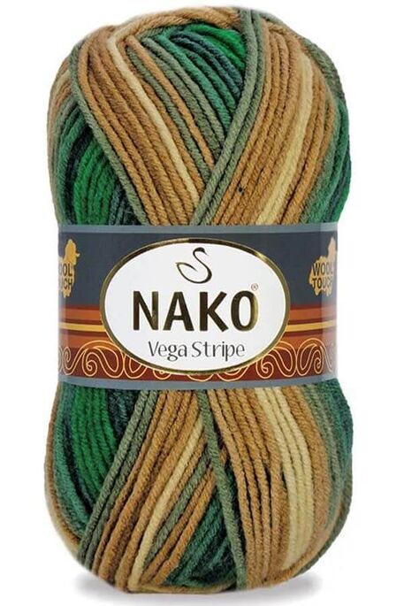 Nako Yarn - NAKO VEGA STRİPE YARN 83605